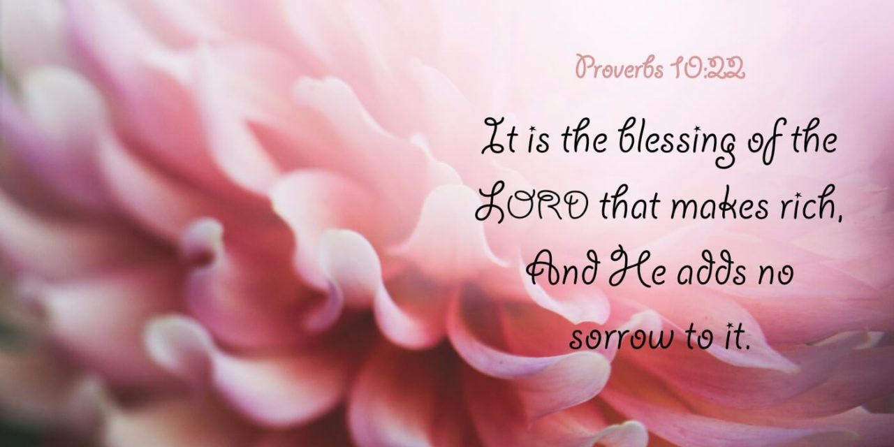 Proverbs 10:22
