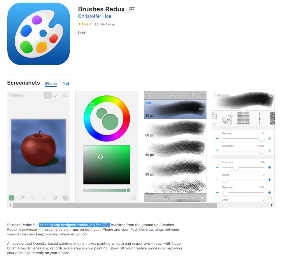 Brushes App -Apple Store- Esther Goh Tok Mui