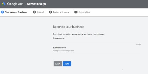 Google Ads-Business information Google Ads-Business information- Esther Goh Tok Mui