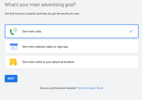 Google Ads - Goals selection -Esther Goh Tok Mui Google Ads - Goals selection -Esther Goh Tok Mui